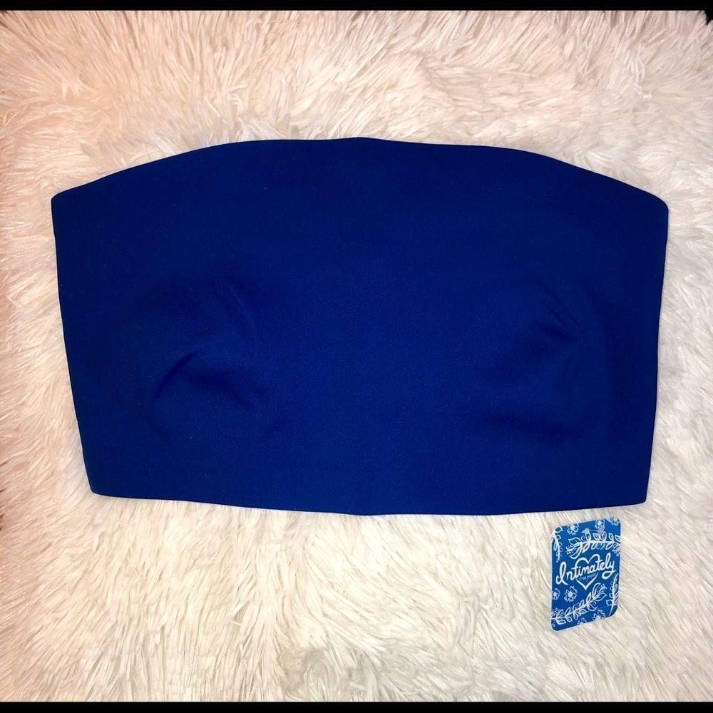 Free People Nina Bandeau Strapless Cobalt Blue - Picture 4 of 7